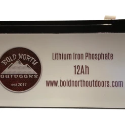 Ice Strong Outdoors Bold North Outdoors 12V 12ah Lithium Ion Battery LifePO4