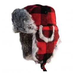 Fancy-Ladies Only! Eskimo Plaid Alaskan Fur Hat