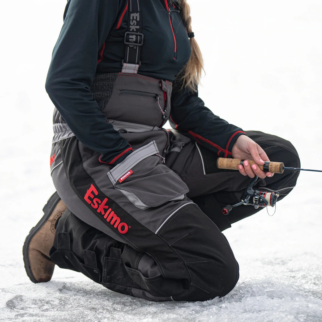 Ice Strong NEW-ESKIMO WOMEN'S FROST KEEPER BIB WITH UPLYFT FLOAT ASSIST 12 Ice Strong NEW-ESKIMO WOMEN'S FROST KEEPER BIB WITH UPLYFT FLOAT ASSIST