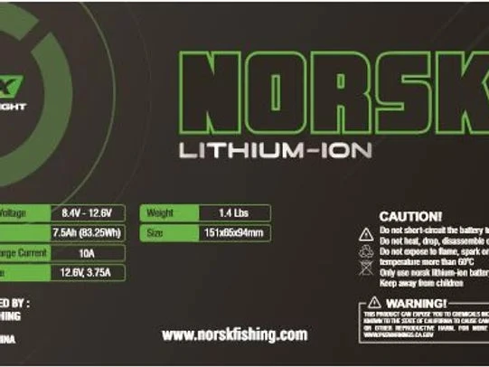 Ice Strong Outdoors Norsk 7.5ah Lithium-Ion Battery 5 Ice Strong Outdoors Norsk 7.5ah Lithium-Ion Battery