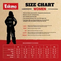 NEW-ESKIMO WOMEN'S FROST LEGEND BIB WITH UPLYFT FLOAT ASSIST & DROP SEAT