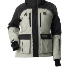 Fancy-Ladies Only! DSG Arctic Appeal 2.0 Ice Fishing Jacket - Black Realtree Wave®, Dusty Teal, Oatmeal