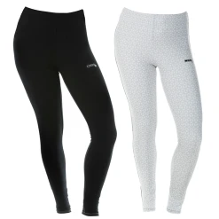 Fancy-Ladies Only! DSG D-Tech Base Layer Pant - Black Or White Snowflake
