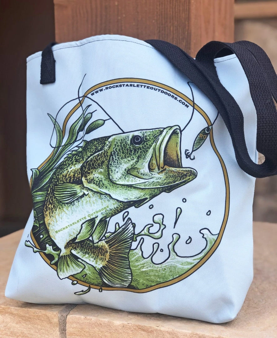 Ice Strong Outdoors Rockstarlette Bass Tote Bag, Weather Resistant 3 Ice Strong Outdoors Rockstarlette Bass Tote Bag, Weather Resistant