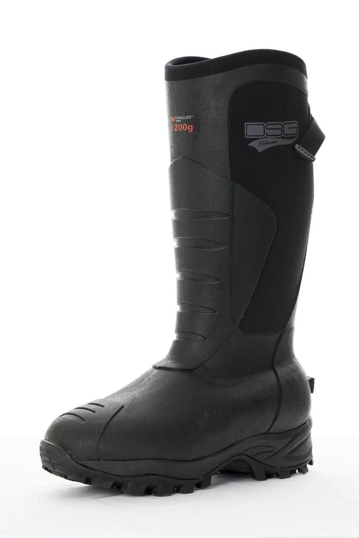 DSG Rubber Boot Insulated - Black - 1200 Grams Fancy-Ladies Only! 6 DSG Rubber Boot Insulated - Black - 1200 Grams Fancy-Ladies Only!
