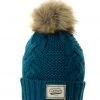 Fancy-Ladies Only! DSG Chunky Knit Pom Beanie - Tan, Navy Or Warm Grey