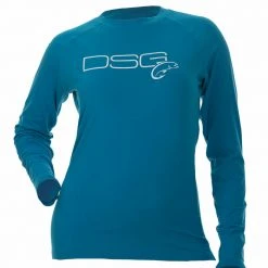 DSG Solid Shirt - UPF 50+ - Salmon, Aqua, Sea Blue, Rose Or Slate Fancy-Ladies Only!