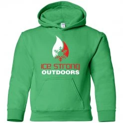 CustomCat Youth Pullover Hoodie Red & White Logo (LOTS Of Color Choices) Kid's Ice Strong Apparel