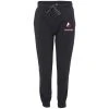 CustomCat Fancy-Ladies Only! Ice Strong Outdoors Adult Fleece Joggers-Red/White Logo - Black/Charcoal/Heather Grey