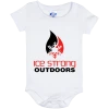 CustomCat Ice Strong Baby Onesie 06 Month Original Logo Infant Ice Strong Apparel