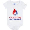 CustomCat Ice Strong Baby Onesie 06 Month Patriotic Logo