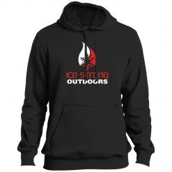 CustomCat Men's TALL Pullover Hooded Sweatshirt Red & White Logo (Black, Forest Green, Graphite, Navy, Royal) Men's Ice Strong Apparel