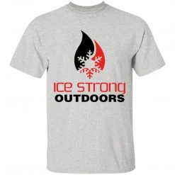 CustomCat Men's Ice Strong Original Logo Front/Laker Taker Back Regular Size Ultra Cotton T-Shirt (11 Color Choices) Laker Taker Lures & Swag