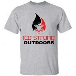CustomCat Men's Ice Strong Original Logo Front/Laker Taker Back Regular Size Ultra Cotton T-Shirt (11 Color Choices) Laker Taker Lures & Swag