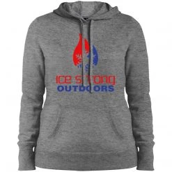 CustomCat Ladies' Ice Strong Pullover Hooded Sweatshirt - Your Choice Of Logo & Sweatshirt Color! Fancy-Ladies Only!