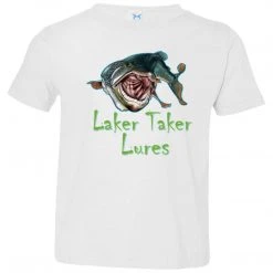CustomCat Toddler Laker Taker Lures Jersey SS T-Shirt (10 Color Choices) Laker Taker Lures & Swag