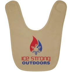 CustomCat Ice Strong Baby Bib Patriotic Logo (LOTS Of Bib Color Choices)