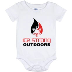 CustomCat Ice Strong Baby Onesie 12 Month Original Logo