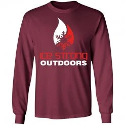 CustomCat Men's Long Sleeve Laker Taker Tee - Red/White Logo Laker Taker Lures & Swag