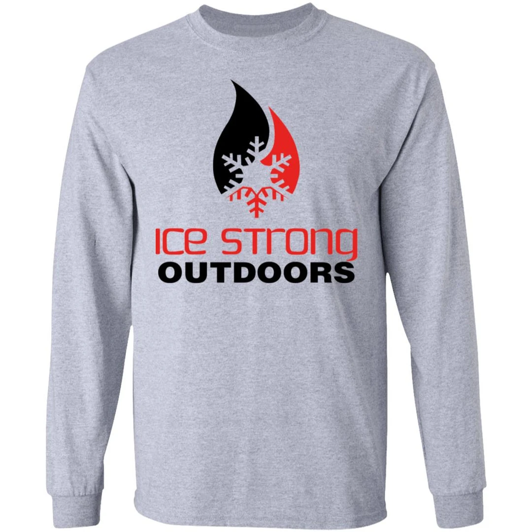 CustomCat Men's Long Sleeve Laker Taker Tee - Red/Black Logo Laker Taker Lures & Swag 4 CustomCat Men's Long Sleeve Laker Taker Tee - Red/Black Logo Laker Taker Lures & Swag