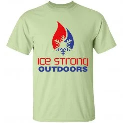 CustomCat Laker Taker Lures & Swag Men's Ice Strong Patriotic Logo Front/Laker Taker Back Regular Size Ultra Cotton T-Shirt (12 Color Choices)