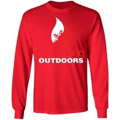 CustomCat Men's Long Sleeve Laker Taker Tee - Red/White Logo Laker Taker Lures & Swag