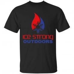 CustomCat Laker Taker Lures & Swag Men's Ice Strong Patriotic Logo Front/Laker Taker Back Regular Size Ultra Cotton T-Shirt (12 Color Choices)