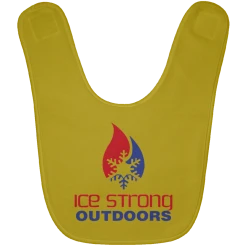 CustomCat Ice Strong Baby Bib Patriotic Logo (LOTS Of Bib Color Choices)