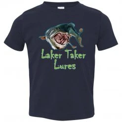 CustomCat Toddler Laker Taker Lures Jersey SS T-Shirt (10 Color Choices) Laker Taker Lures & Swag