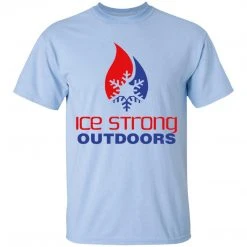 CustomCat Laker Taker Lures & Swag Men's Ice Strong Patriotic Logo Front/Laker Taker Back Regular Size Ultra Cotton T-Shirt (12 Color Choices)