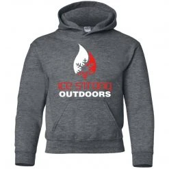CustomCat Youth Pullover Hoodie Red & White Logo (LOTS Of Color Choices) Kid's Ice Strong Apparel