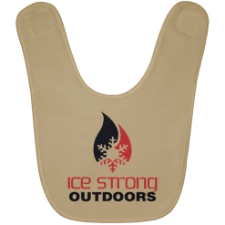 CustomCat Ice Strong Baby Bib Original Logo (LOTS Of Bib Color Choices) Infant Ice Strong Apparel