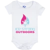 CustomCat Ice Strong Baby Onesie 06 Month Cool Blue & Magenta Logo Infant Ice Strong Apparel