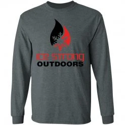 CustomCat Men's Long Sleeve Laker Taker Tee - Red/Black Logo Laker Taker Lures & Swag 32 CustomCat Men's Long Sleeve Laker Taker Tee - Red/Black Logo Laker Taker Lures & Swag