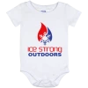 CustomCat Ice Strong Baby Onesie 12 Month Patriotic Logo Infant Ice Strong Apparel