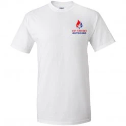 CustomCat Men's Ice Strong Patriotic Chest/Laker Taker Back TALL Ultra Cotton T-Shirt (4 Color Choices) Laker Taker Lures & Swag