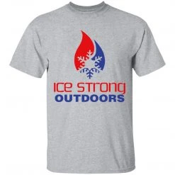 CustomCat Laker Taker Lures & Swag Men's Ice Strong Patriotic Logo Front/Laker Taker Back Regular Size Ultra Cotton T-Shirt (12 Color Choices)