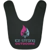 CustomCat Ice Strong Baby Bib Blue & Pink Logo (LOTS Of Bib Color Choices) Infant Ice Strong Apparel