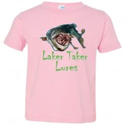 CustomCat Toddler Laker Taker Lures Jersey SS T-Shirt (10 Color Choices) Laker Taker Lures & Swag