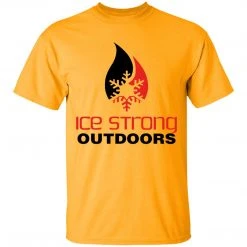 CustomCat Men's Ice Strong Original Logo Front/Laker Taker Back Regular Size Ultra Cotton T-Shirt (11 Color Choices) Laker Taker Lures & Swag
