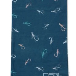 DSG Emery Neck Gaiter - UPF 50+ - Pink Bones, Blue Fish Hooks Or White Coral
