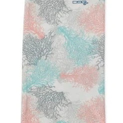 DSG Emery Neck Gaiter - UPF 50+ - Pink Bones, Blue Fish Hooks Or White Coral