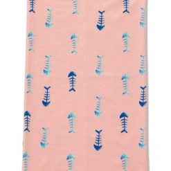 DSG Emery Neck Gaiter - UPF 50+ - Pink Bones, Blue Fish Hooks Or White Coral