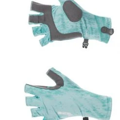 DSG Kristina Fishing Glove - Realtree Fishing® Pattern Or Realtree Wave Pattern® - Salmon, Navy Or Aqua - UPF 50+ Fancy-Ladies Only!