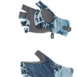 DSG Kristina Fishing Glove - Realtree Fishing® Pattern Or Realtree Wave Pattern® - Salmon, Navy Or Aqua - UPF 50+ Fancy-Ladies Only!