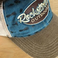 Ice Strong Outdoors Fly Fishing Rockstarlette Outdoors Logo Mesh Back Hat