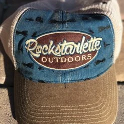 Ice Strong Outdoors Fly Fishing Rockstarlette Outdoors Logo Mesh Back Hat