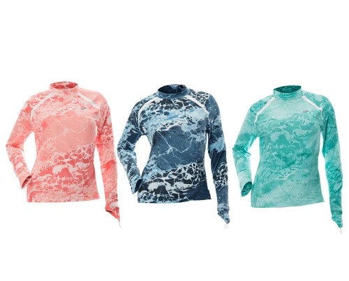 Fancy-Ladies Only! DSG Kai Realtree Wave® Fishing Shirt - UPF 50+ - Salmon, Navy Or Aqua 3 Fancy-Ladies Only! DSG Kai Realtree Wave® Fishing Shirt - UPF 50+ - Salmon, Navy Or Aqua