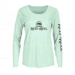 Fancy-Ladies Only! Reef & Reel Women's Logo Performance LS Shirt