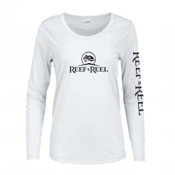 Fancy-Ladies Only! Reef & Reel Women's Logo Performance LS Shirt